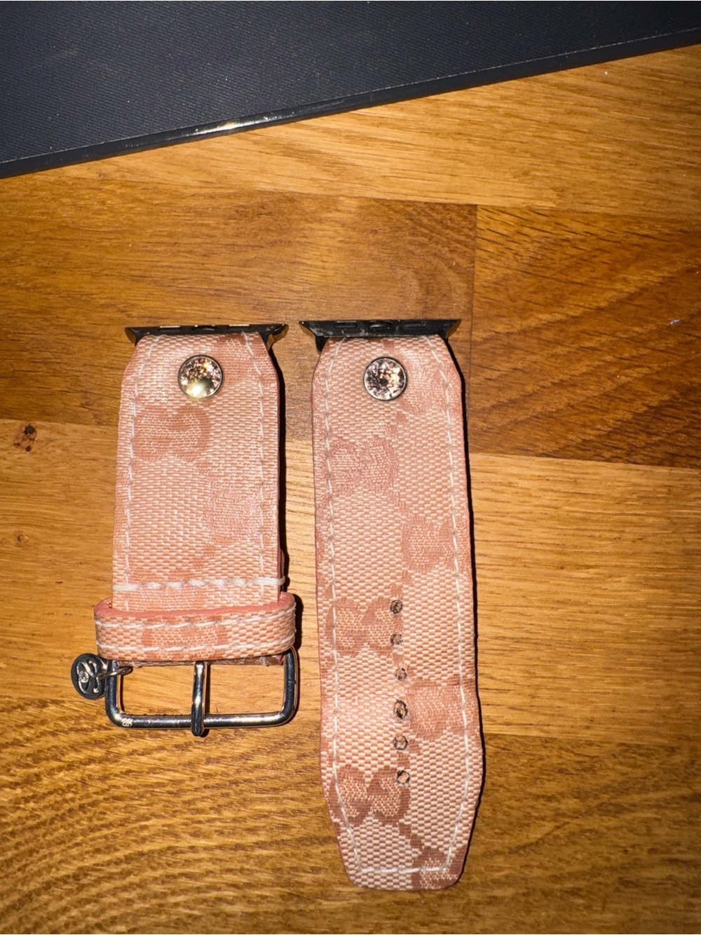 Peach GG Monogram Watch Band for Women